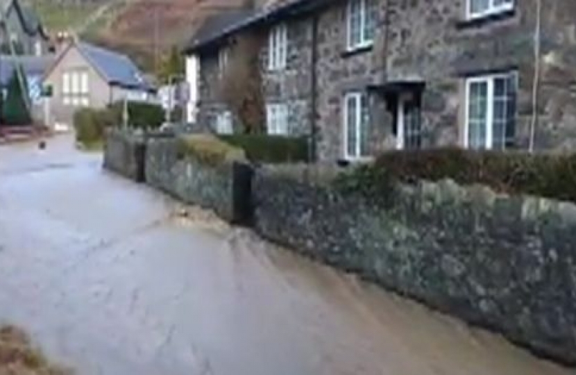 Llanrhaeadr Flooding