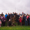 Picture of Russell George and Ian Harrison with the community at tree planting event in Guilsfield.